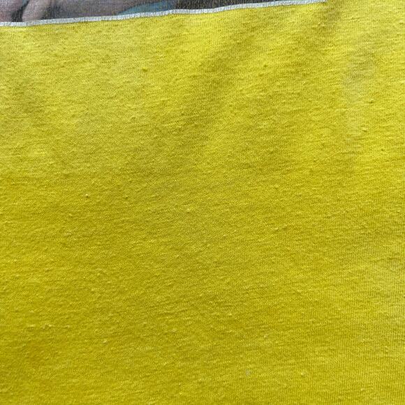 Women's Vintage 70's Era Yellow Farrah Fawcett Iron-On Tee Size XS - Picture 6 of 7